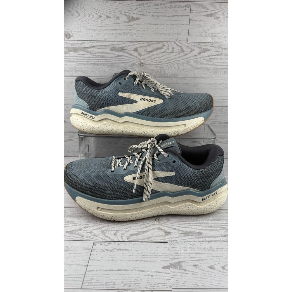 Brooks Ghost Max 2 Women's Athletic Running Shoes Sneakers Blue White Sz 11 #658